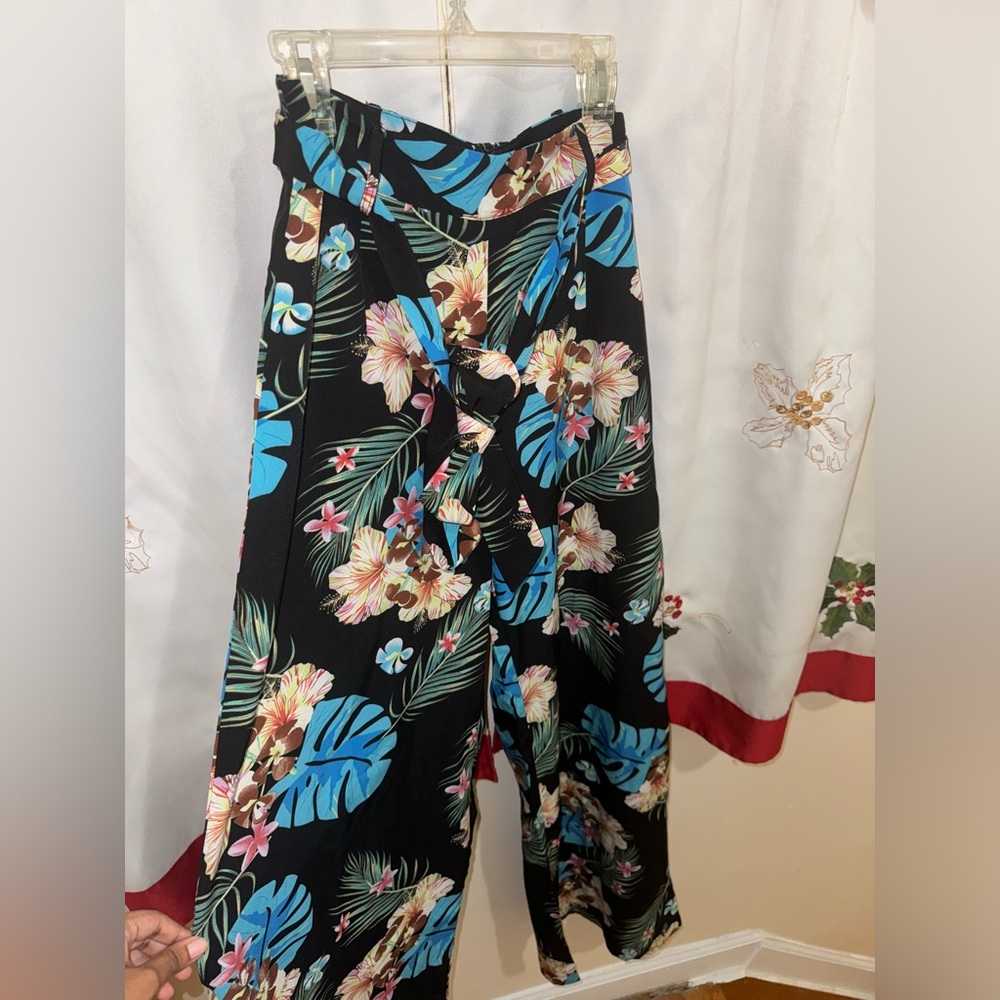*NWT* All inclusive Tie SIZE S Blue/ Black Flare Pants